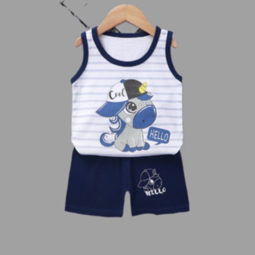 Unicorn Print Sleeveless Pair