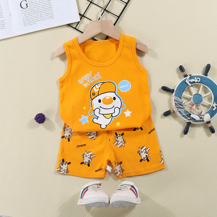 Dance Cartoon Sleeveless Pair