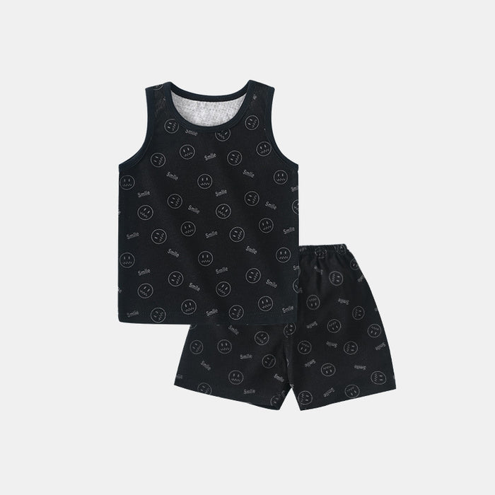 Smiley Black Sleeveless Pair